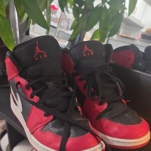 Kids' Black and Red Sneakers